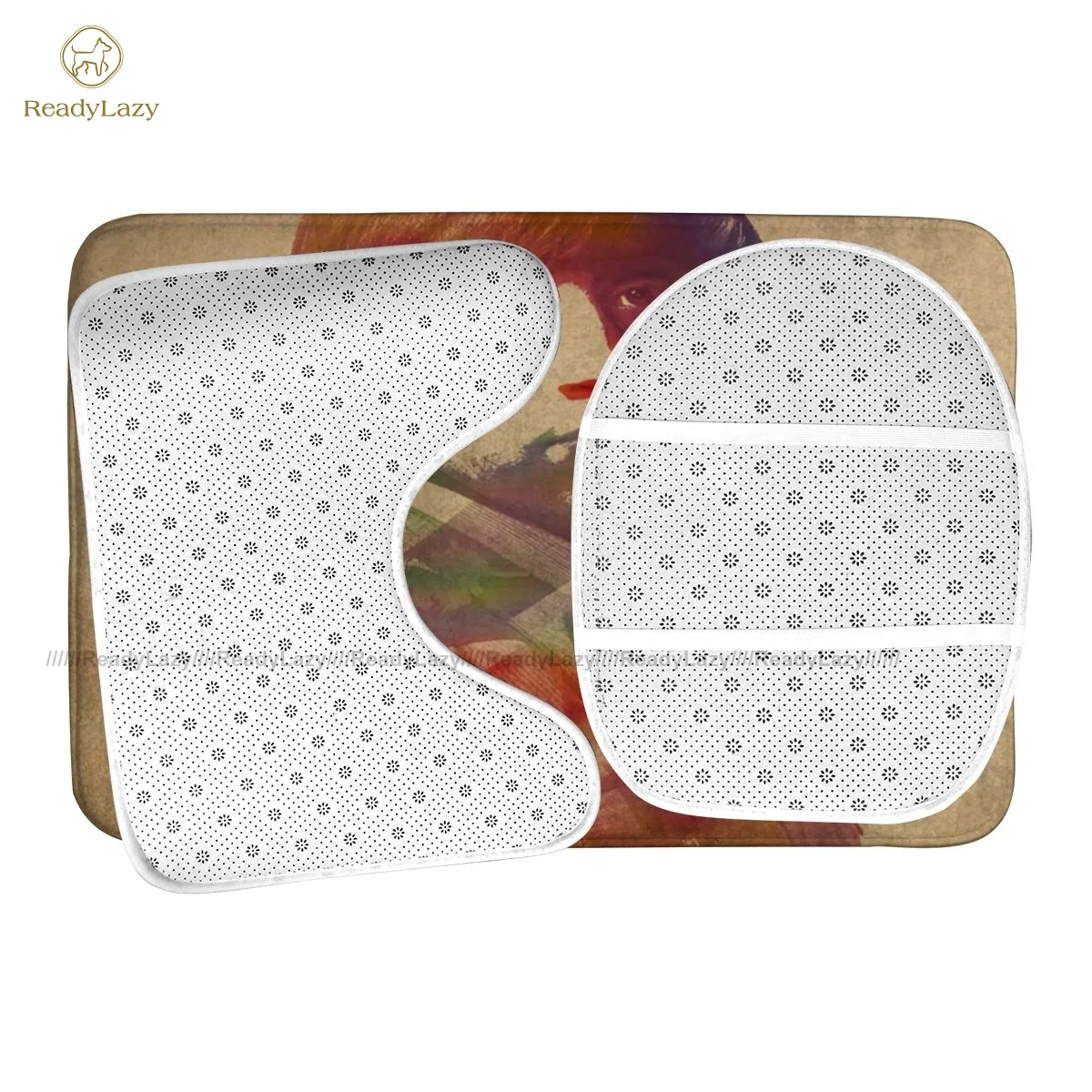 

Big Bang Theory Bath Mat 3 Piece Anti-Slip Vintage Bathroom Mat Set Polyester Foot Bathroom Rug