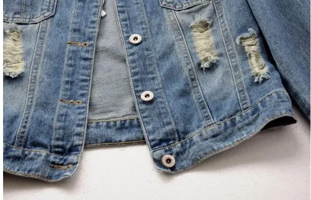 Куртка женская джинсовая в стиле Харадзюку Повседневная модная Корейская куртка