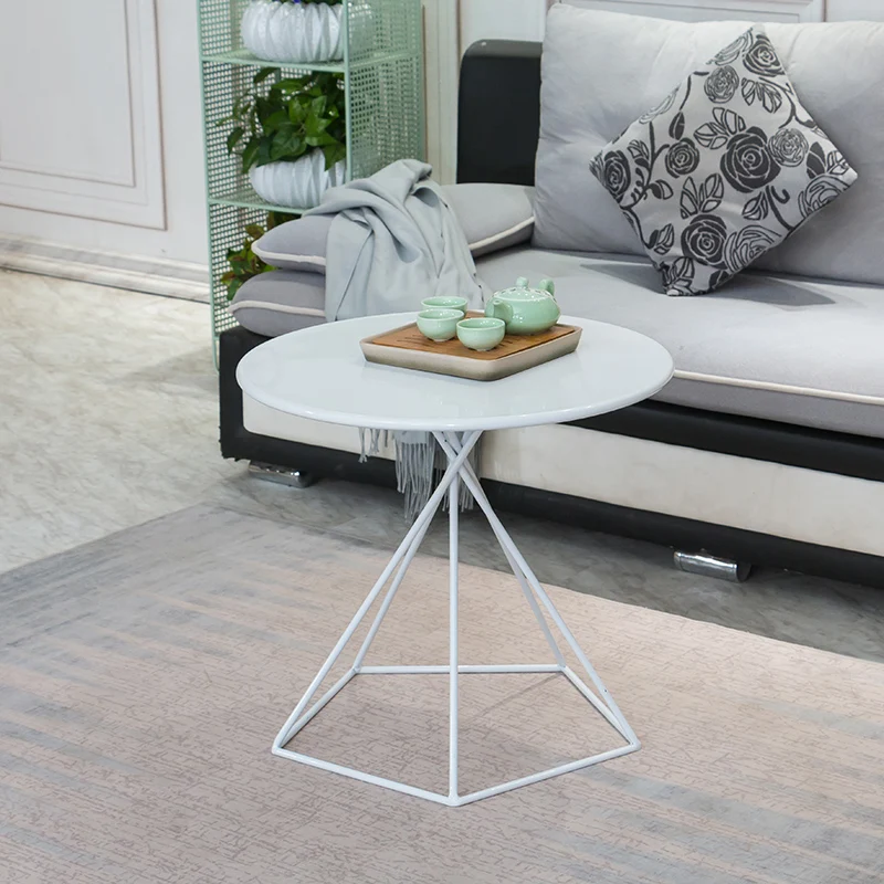 

Nordic side table ins creative coffee table living room simple sofa corner table small side table iron bedroom round table