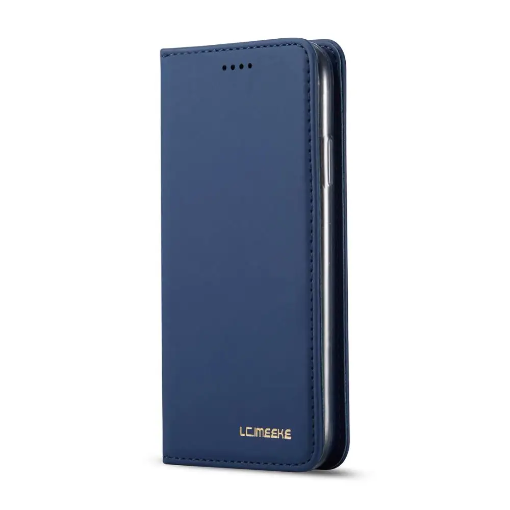 Для Iphone 6,5 6,1 5,8 XS Max XS 7 8 Plus 6,5 дюймов Fundas Carcasas Capinhas чехол милый кожаный кошелек чехол для телефона - Цвет: Dark Blue