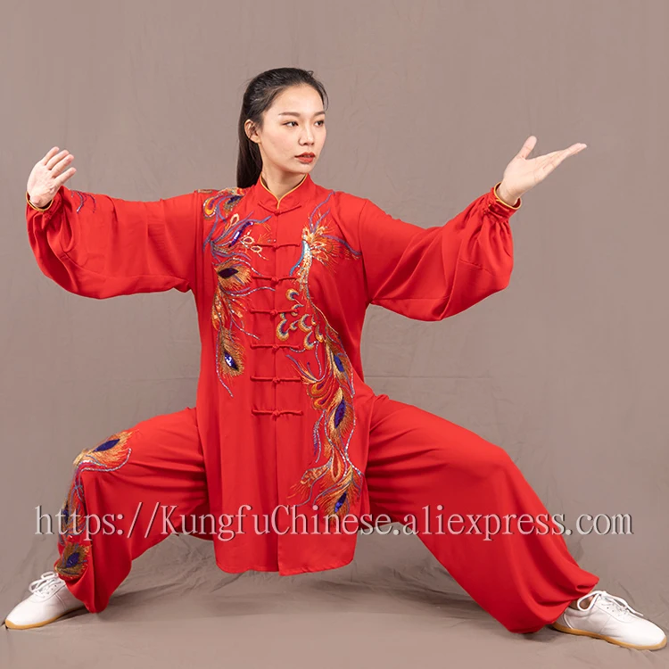 Китайская Униформа Taichi костюм для боевых искусств одежда стандартной длины с
