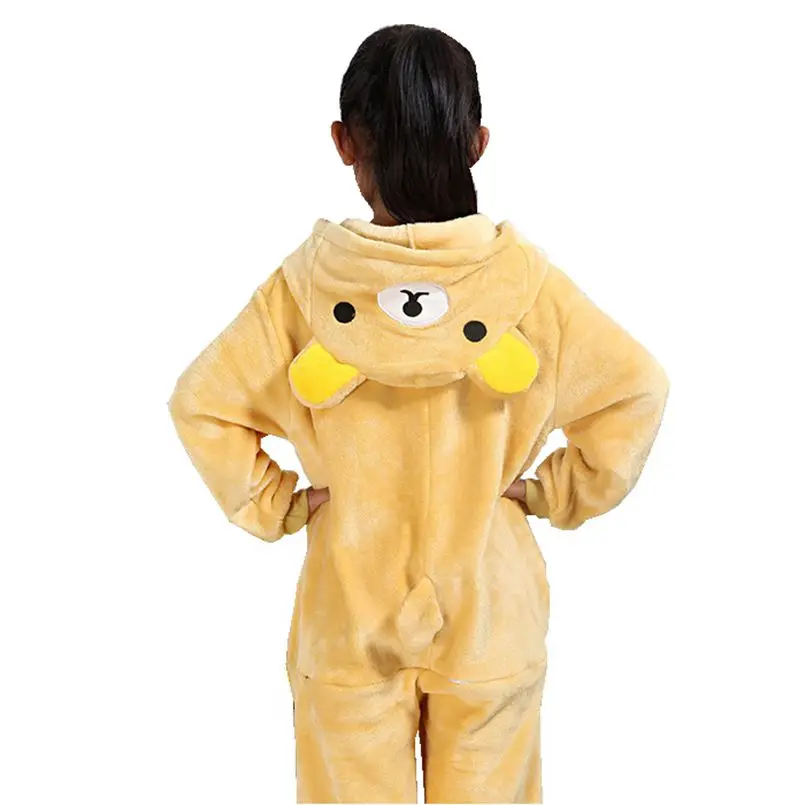 

Rilakkuma Bear Jumpsuit Animal Anime Cosplay Costumes Boys/Girls Kids/adult Party Clothes Children's Day Gift