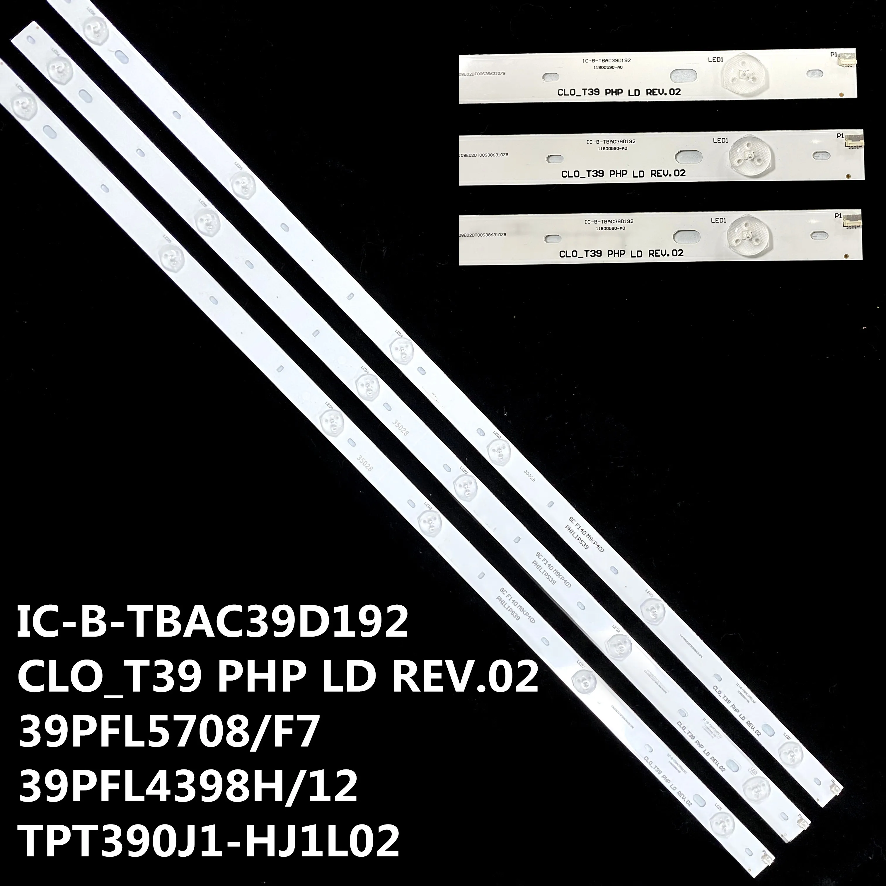 ТВ светодиодный бар CLO_T39 РНР LD REV.02 IC B TBAC39D192 SC F140M9(P40) 74 4 см с 6 S всего 3 предмета в