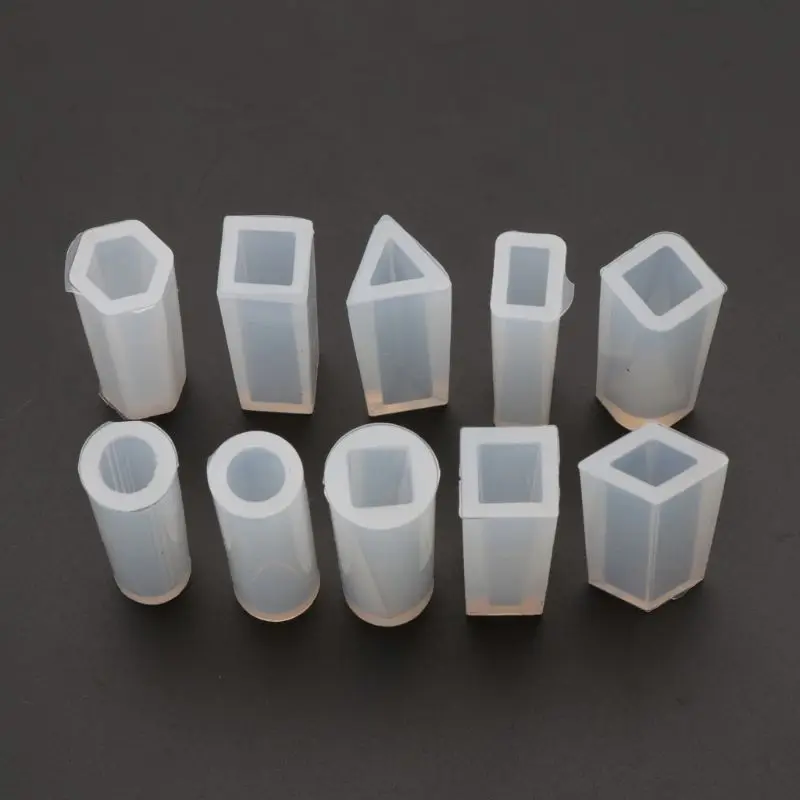 

10 Shapes DIY Liquid Resin Silicone Molds for Making Jewelry Necklace Pendant 1XCA