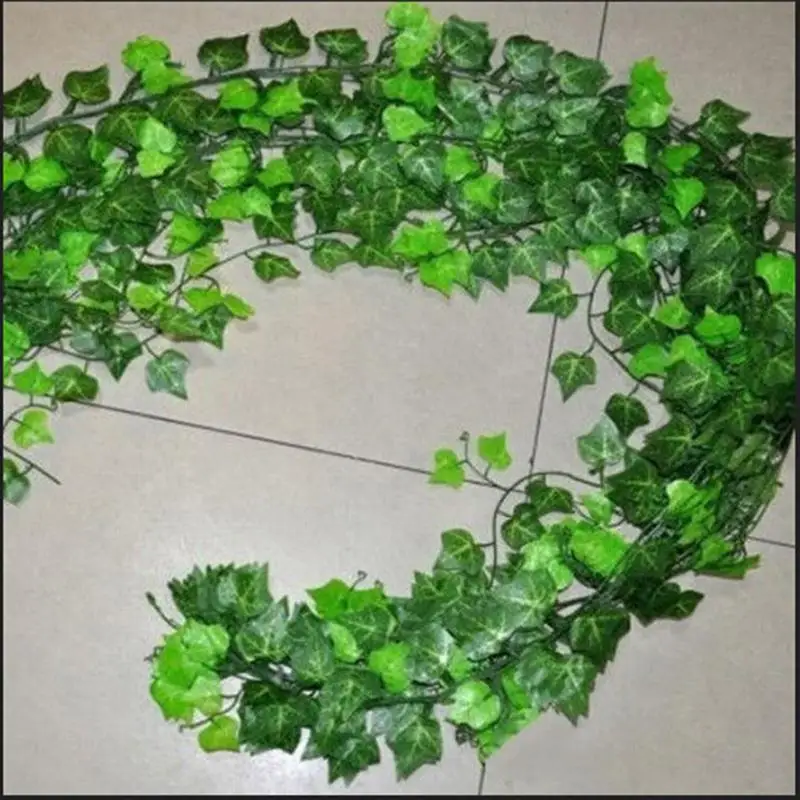 

Piece High Quality Artificial Ivy Leaf Garland Plants Vine Fake Foliage Flowers Home decor Approx 2.5m