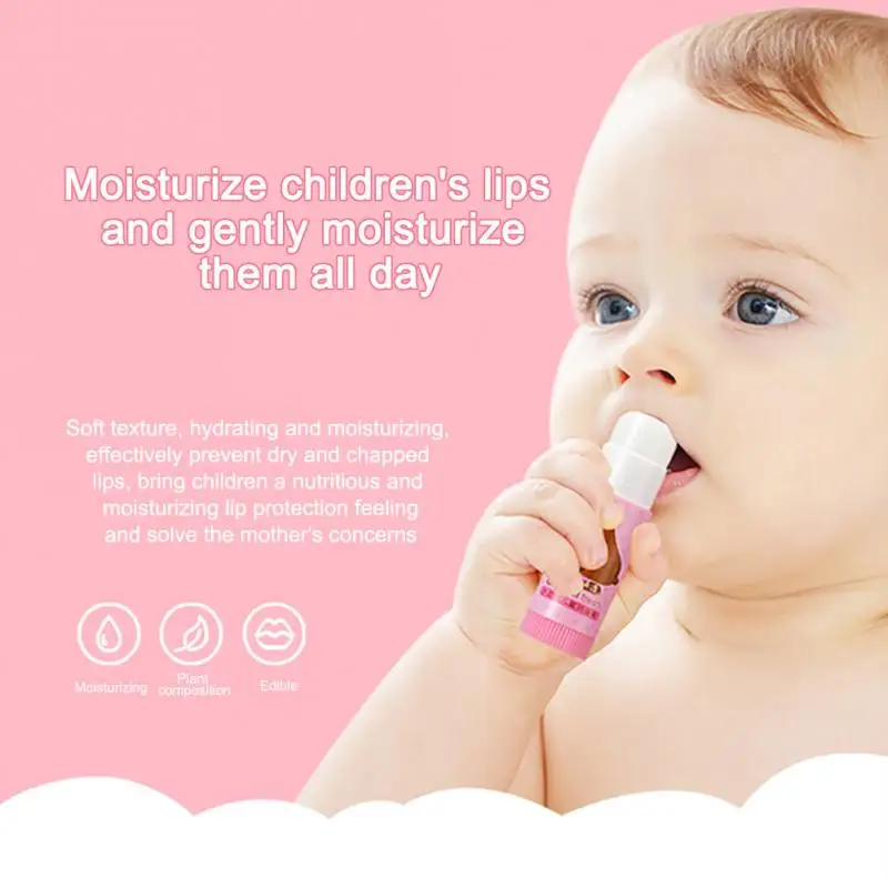 

LCHEAR 2pcs Liquid Lipstick Children's Lip Balm Gentle Moisturizing Lip Fades Lip Wrinkles Anti Aging Lip Care TSLM2
