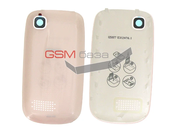 Nokia 200 Asha - Крышка АКБ (цвет: Light Pink) Оригинал |