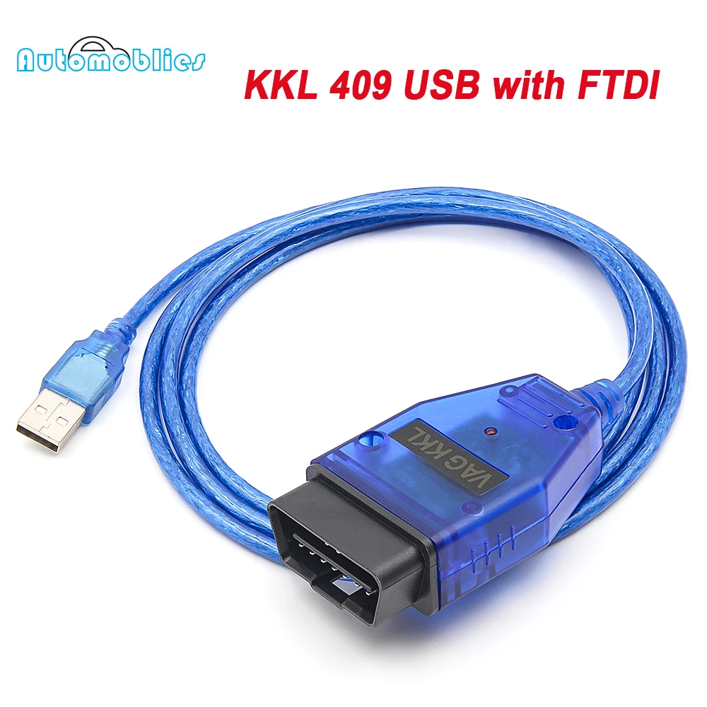 VAG 409 KKL OBD2 Диагностический кабель USB FTDI 1 Интерфейс для VW Авто сканер инструмент Audi