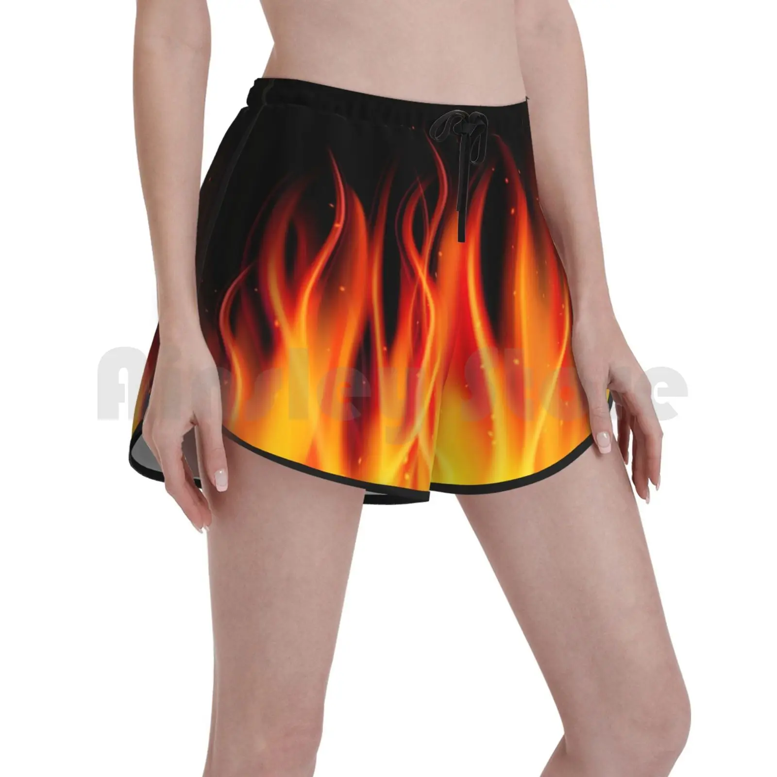 

Огонь Купальные шорты женские, красные, оранжевые, желтые, черные