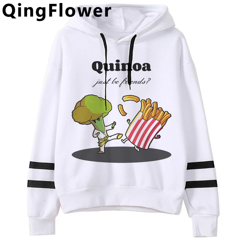 Милые аниме веганские Смешные Мультяшные графические толстовки для женщин Ullzang