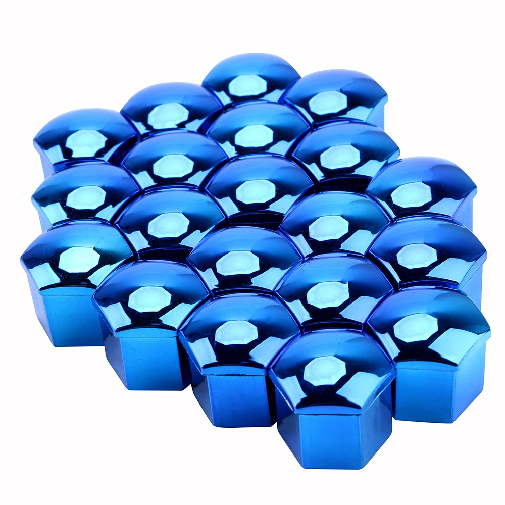 LEEPEE 20 шт. 19 мм антикоррозийная зеркальная хромированная Глянцевая гайка для