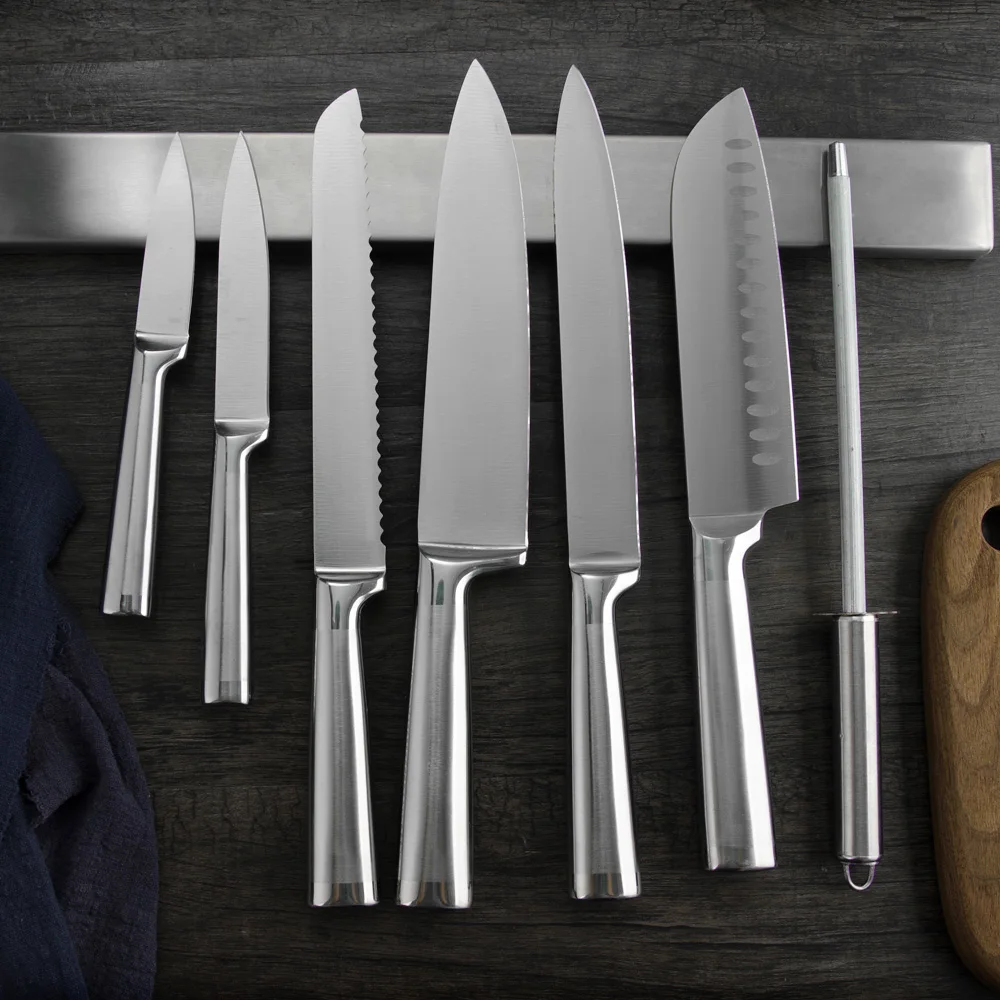 Магнитный настенный держатель для кухонных ножей супермощный присоска