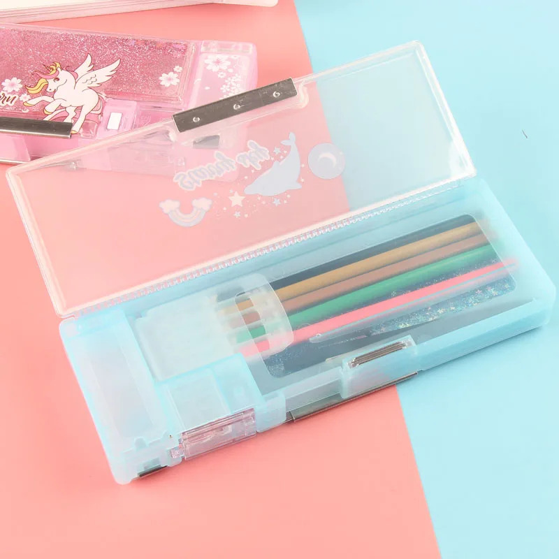 Большая емкость кавайный чехол для карандаша мальчиков и девочек