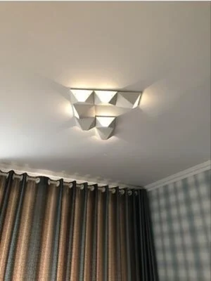 Светодиодный Современный геометрический железо акрил черный белый DIY волшебный ящик светодиодный светильник настенный светильник Настенный светильник бра для магазина спальни