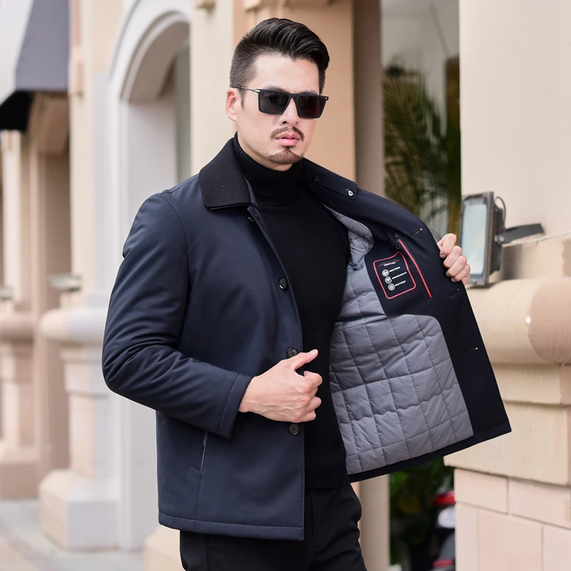 Осенне-зимняя новая куртка модная повседневная утепленная теплая одежда с