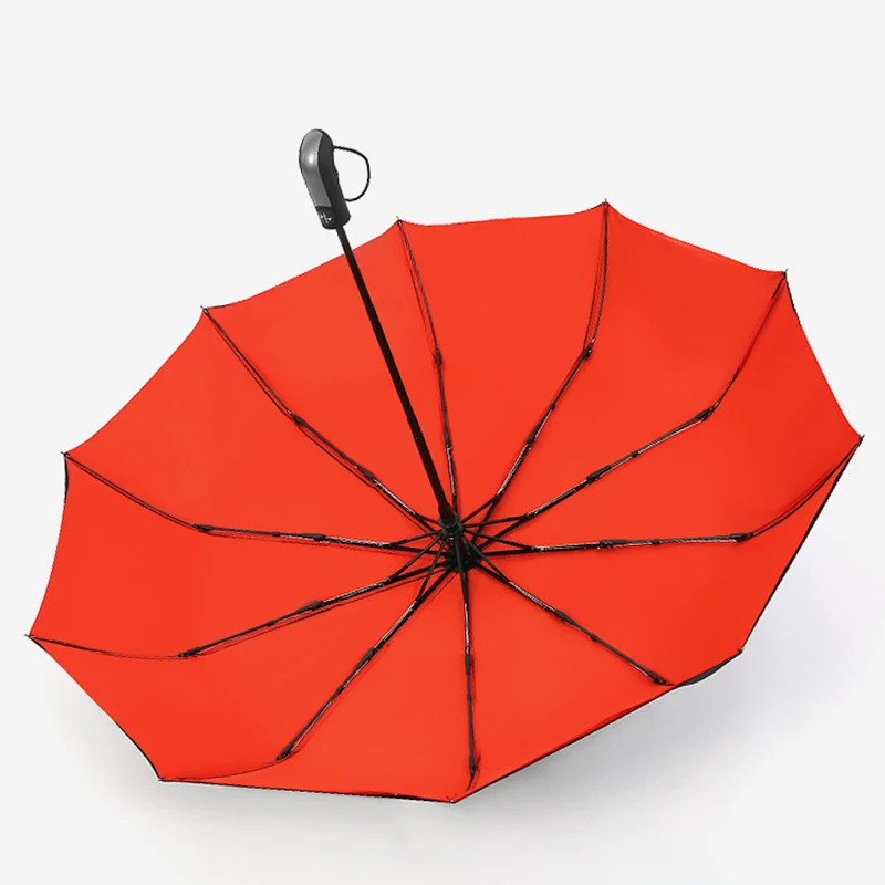 3 складной стекловолокна двойной Слои зонтик мужские водонепроницаемые