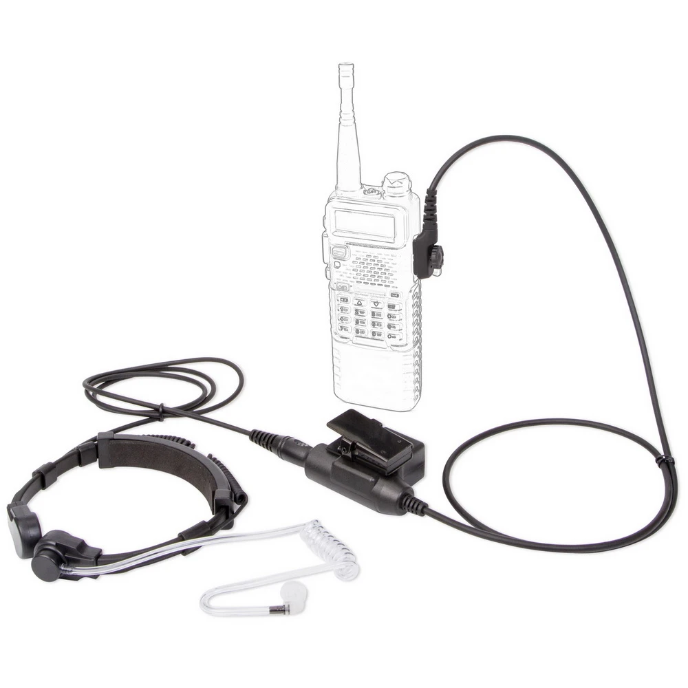 

Air Tube Throat Vibration Mic Headset + Z Tactical U-94 U94 PTT For Hytera PD780/780G/700/700G/580/788/782/785 Radio