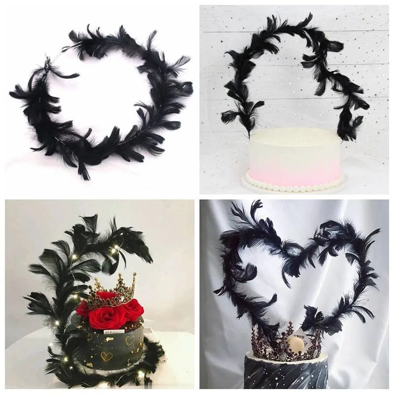 Перьев Крылья Ангела сделай сам различные Топпер для торта Love свадебный подарок