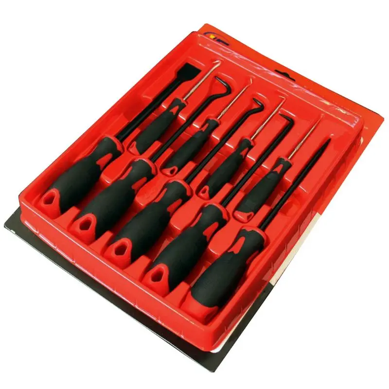 

9pcs Car Pick Hook Set O Ring Oil Seal Gasket Puller Remover Craft Hand Tools L41C