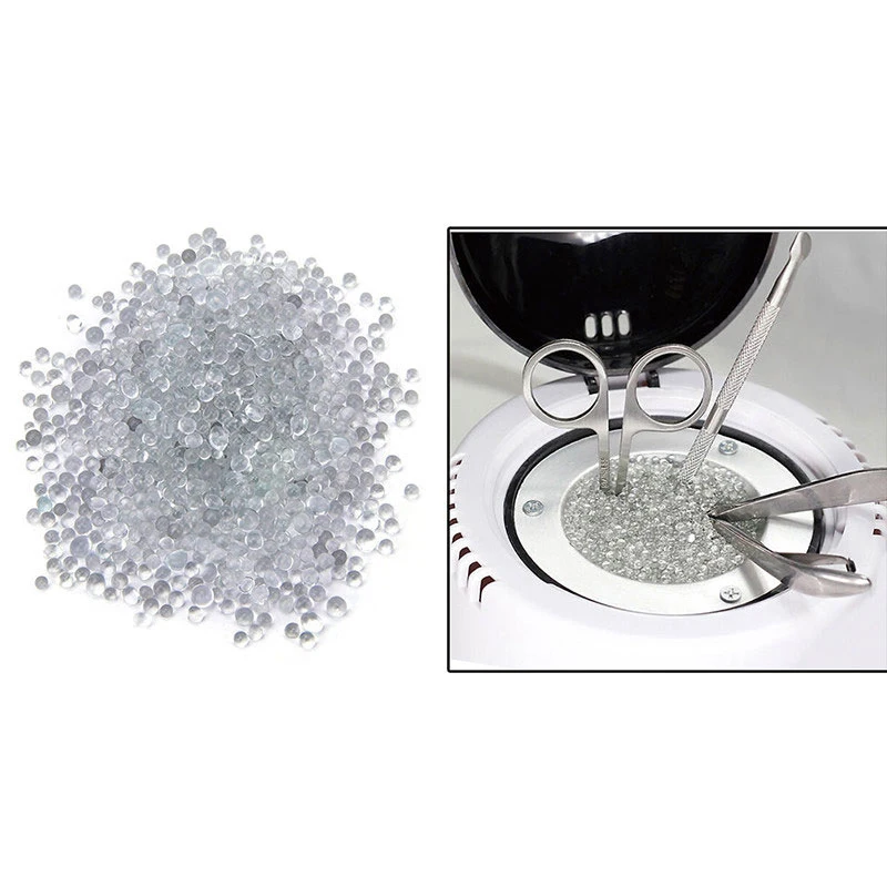 500g/Bottle Sterilizer Glass Beads For High Temperature Box Disinfection Quartz Ball Manicure Cleaning Nail Art Tool 2.5mm | Красота и