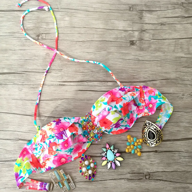 MIxer Tube Топы для женщин купальники пляжная одежда цветочный принт купальные