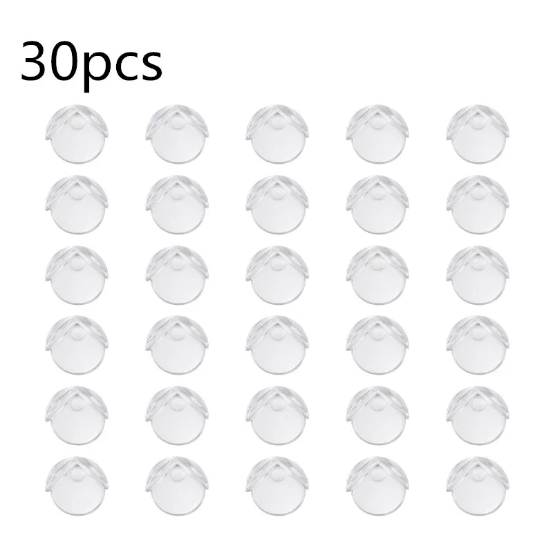 30pcs 20 Вт, 30 Вт, шт./лот резиновый мяч Прозрачный L Форма безопасность ребенка Силиконовое Угловой протектор для детей мягкий чехол из чистого полиуретана с надписью стол край Уголки - Цвет: 30pcs