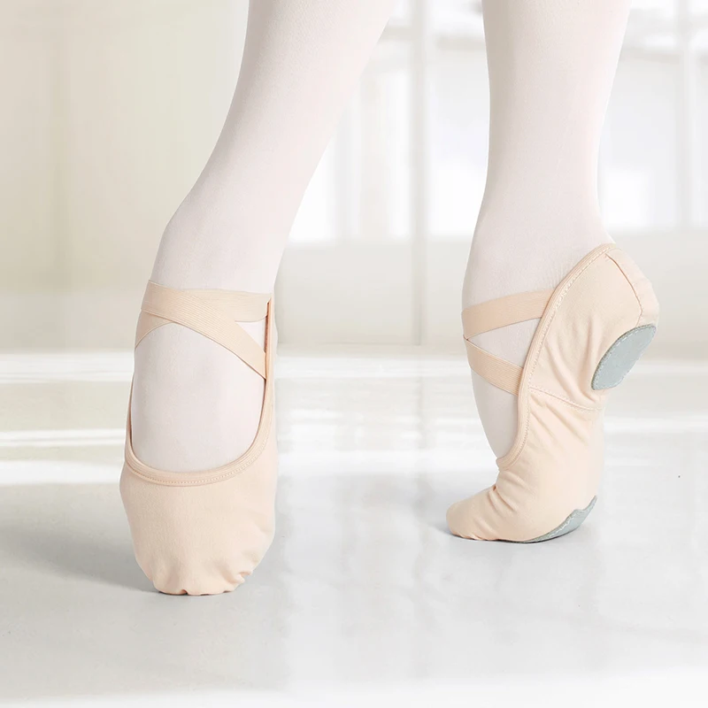 

Professional Stretch Ballet Dance Shoes for Women Girls Split Soft Sole Canvas Ballet Slippers Elastic Fabric Ballet Shoes