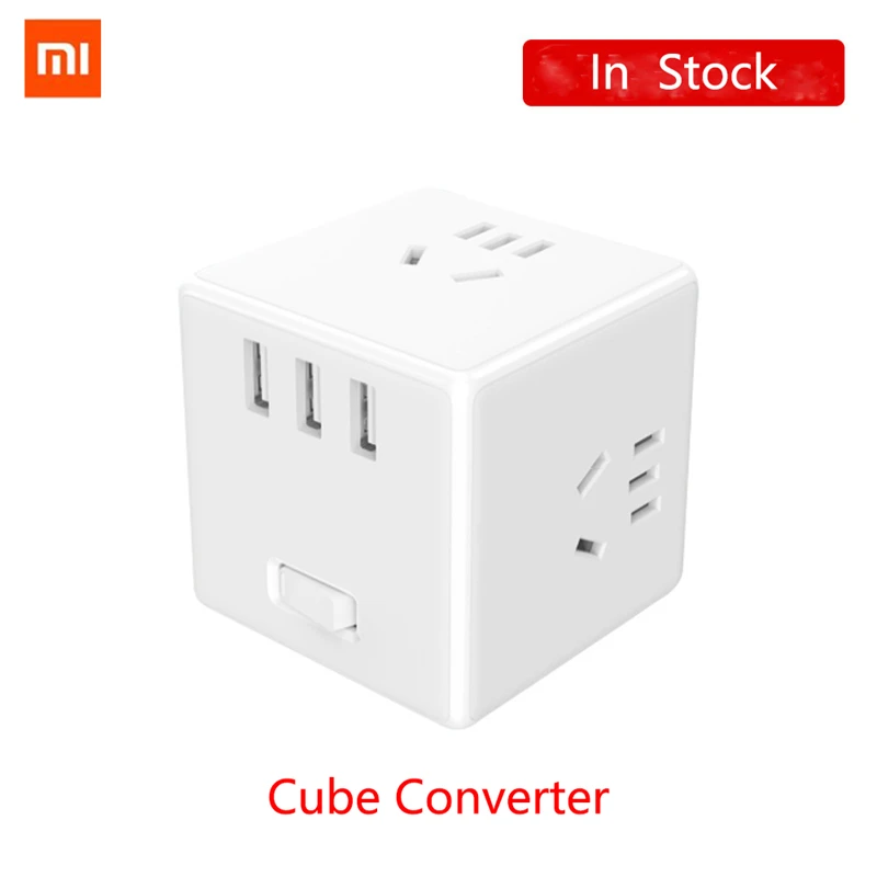 Xiaomi Mijia cube защита конвертера дизайн полосы 3USB разъем PD быстрое зарядное устройство plug-In power электрическая буксировочная доска