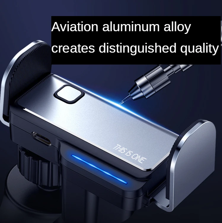 

Car Phone Holder Mini Smart Electric Locking Air Vent Clip Mobile Phone Mount Bracket Stand Auto Induction for Universal Bracket