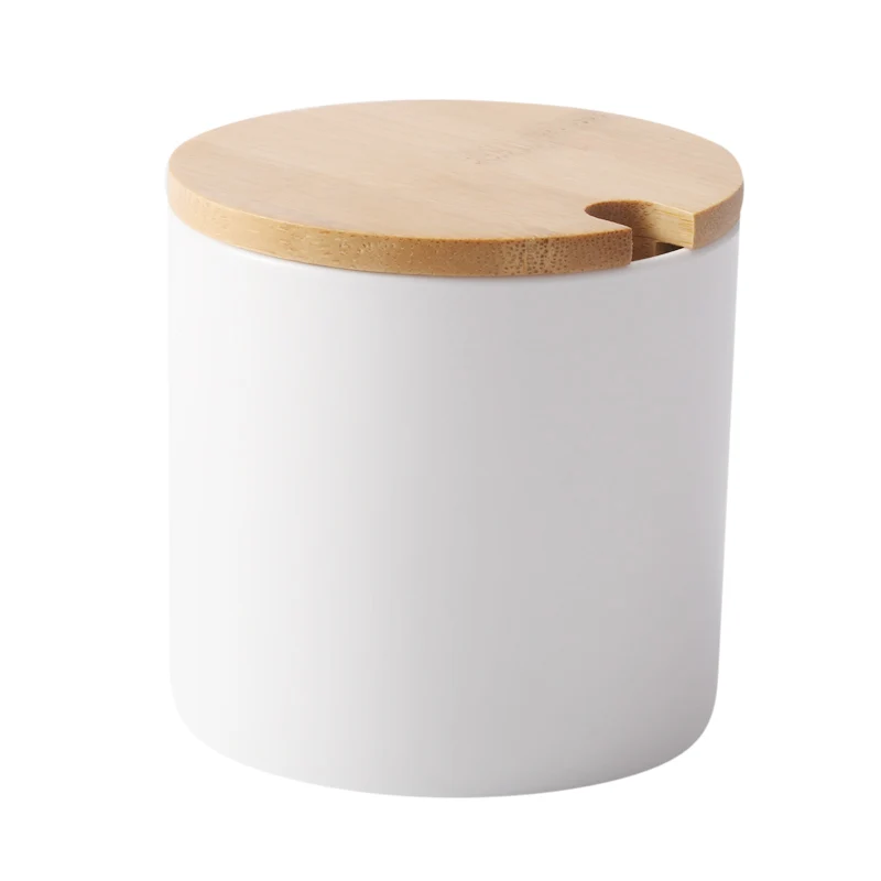 Керамика сахарница Кухня для соли и специй горшок банки с ложки Размеры размеры S