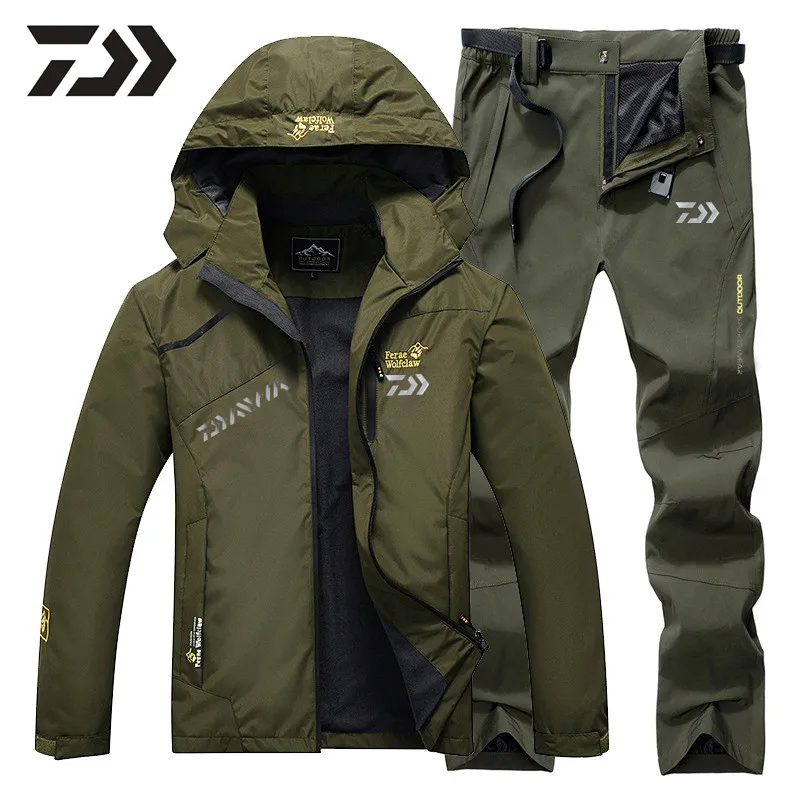 

2021 New Fishing Suit Men Spring Autumn Thin Fishing Clothing Hooded Sports Hiking Fishing Jacket Outdoor Clothes Fishing Wear