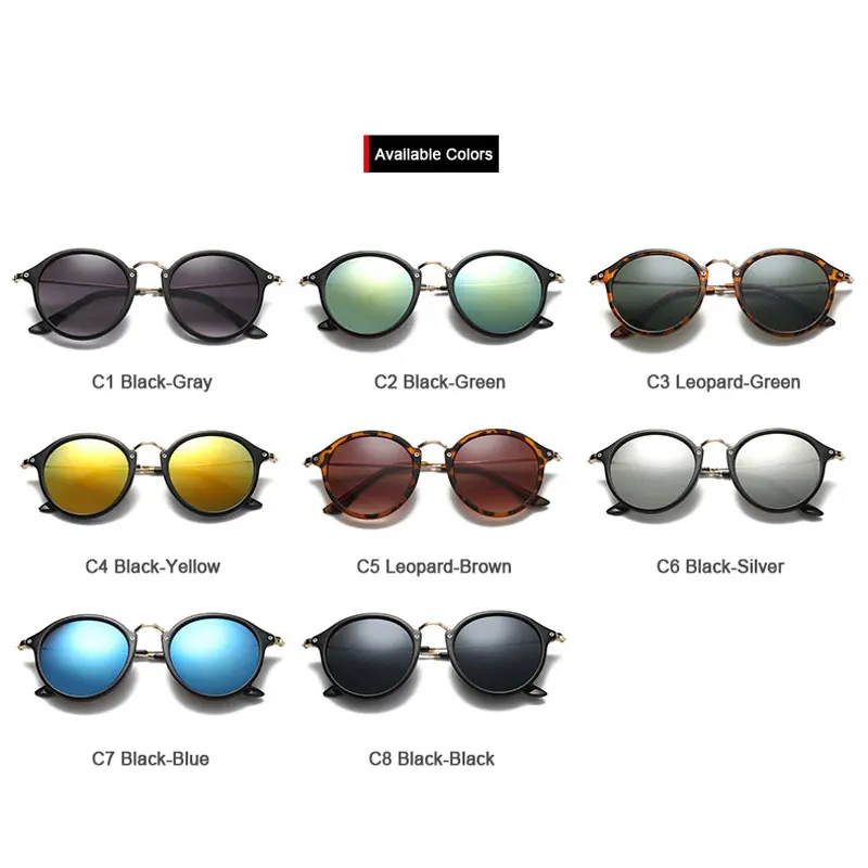 

2021 Frauenner Vintage Runde Sonnenbrille Hohe Qualit Marke Designer Sonnenbrille lentes de sol hombr