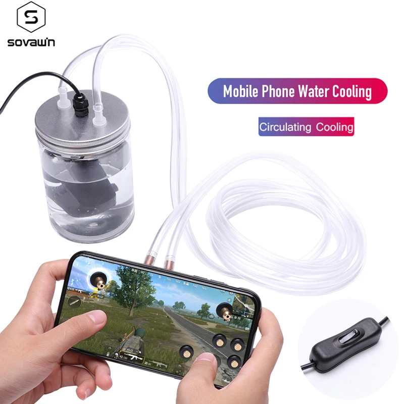 Для iPhone триггеров контроллер Pubg геймпад циркулирующий водяное охлаждение чехол