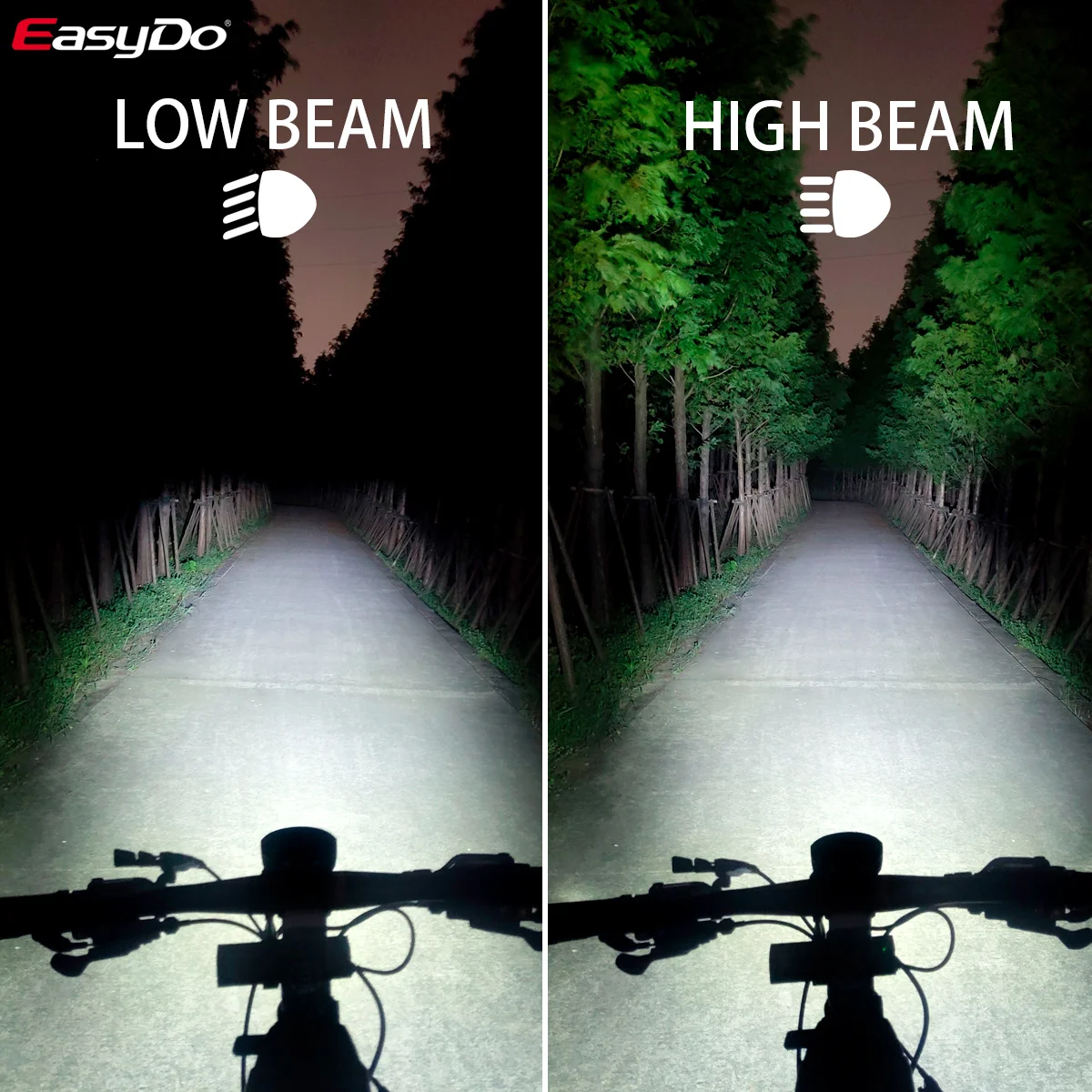 easydo bicycle bike head front led light smart induction usb rechargeable 10w lamp led power bank flashlight for outdoor cycling free global shipping