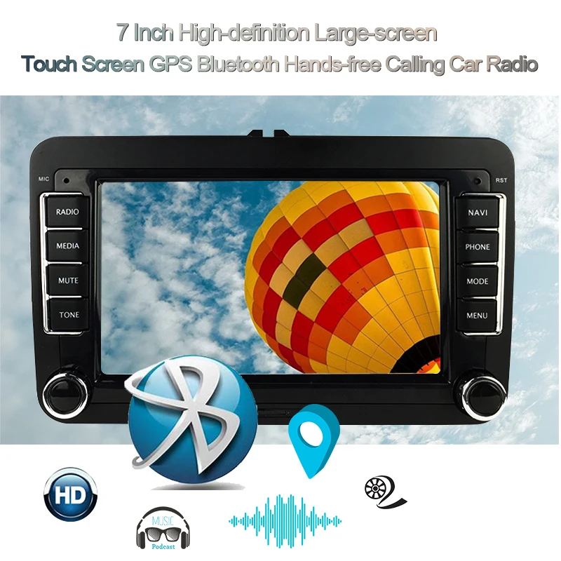 Android 9 2 Din 7 ''Зеркало Ссылка автомобиля стерео радио gps Wifi для Bora Golf VW Polo Volkswagen Passat B6 B7 Touran MP5 BT FM видео