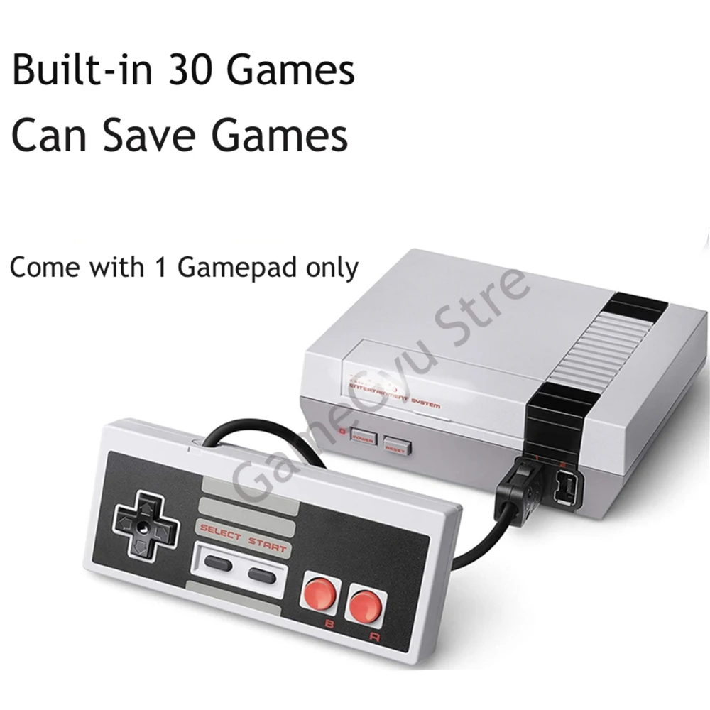 NEW Super HD Output NES Classic Handheld Video Game Player can Save Built-in 30 Games Dual Gamepad with 1 only | Электроника