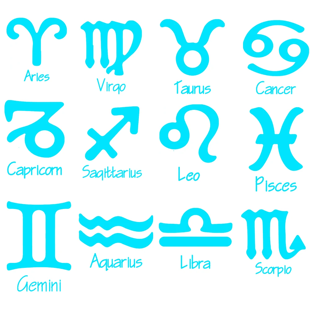 Двенадцать созвездий термотрансферные наклейки для одежды нашивки сделай сам