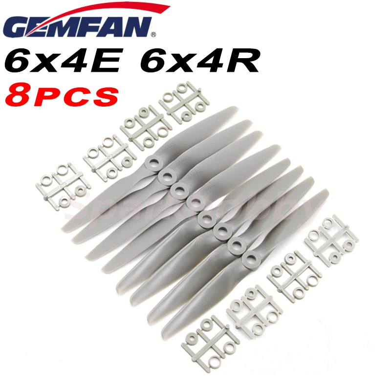 8 шт Gemfan 6x4E 6x4R 6040 вращение по часовой стрелке и против нейлоновый пропеллер 2 balde