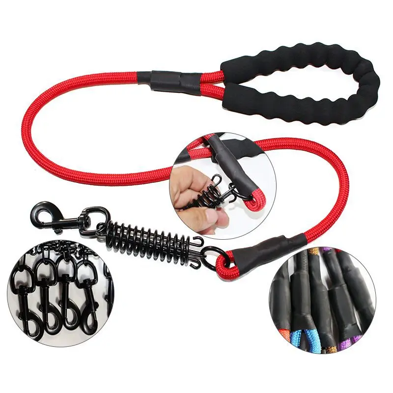 

Aapet 1pc Nylon Pet Traction Rope Dog Pulling Rope With Spring Cat Kitten Towing Rope Outdoor Travel Traction Rope For Pet Puppy