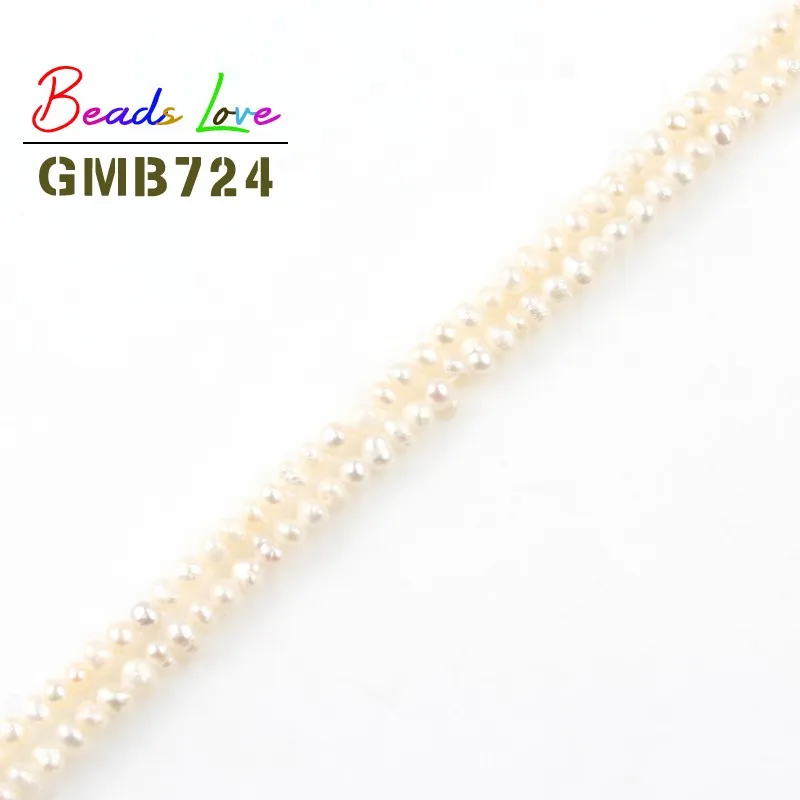 2 5-3 мм натуральный круглый белый пресноводный жемчуг бусины для рукоделия