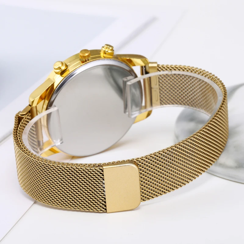 

Calendar Men 2020 Fashion Ultra Thin Watches Male Business Stainless Steel Mesh Strap Belt Quartz WristWatch Relogio Masculino