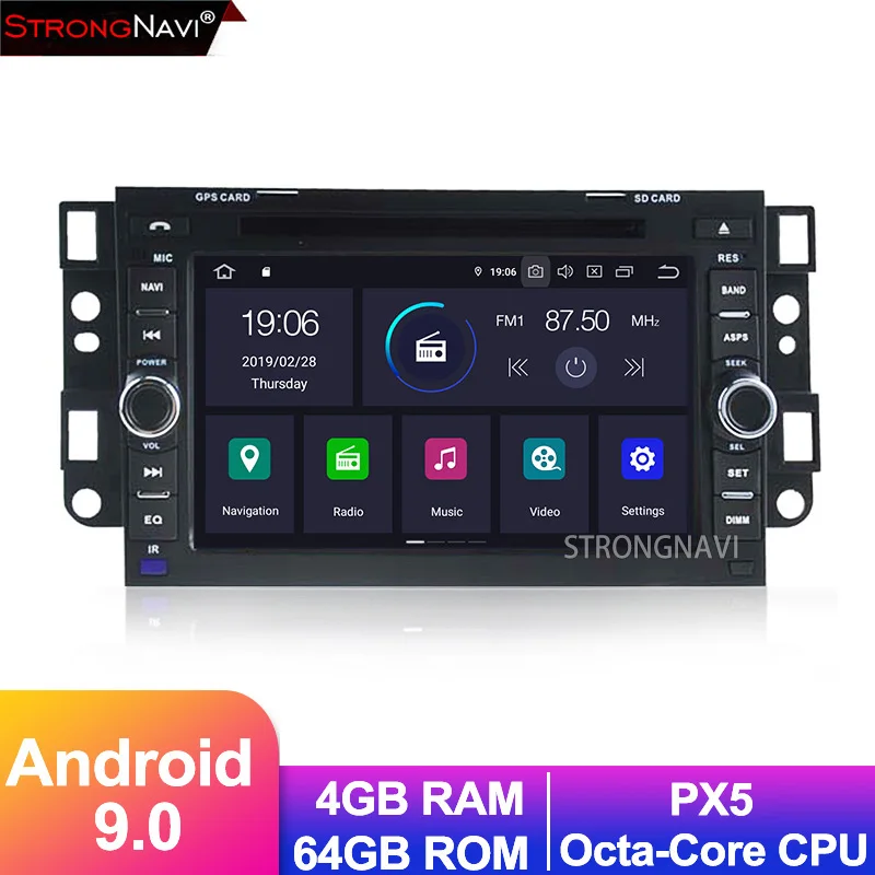 4G 64G Android 9 0 автомобильный DVD мультимедийный плеер для Chevrolet Lova Captiva Gentra Aveo Epica 2006 2011с