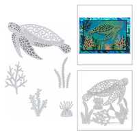 2020 new animal sea turtle metal cutting dies coral and aquatic plants die cut scrapbooking for crafts card making no stamps set