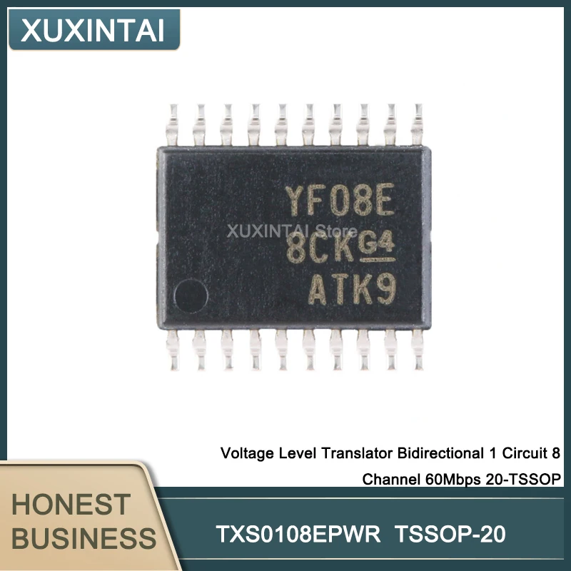 

50pPcs/Lot TXS0108EPWR TXS0108 Voltage Level Translator Bidirectional 1 Circuit 8 Channel 60Mbps 20-TSSOP
