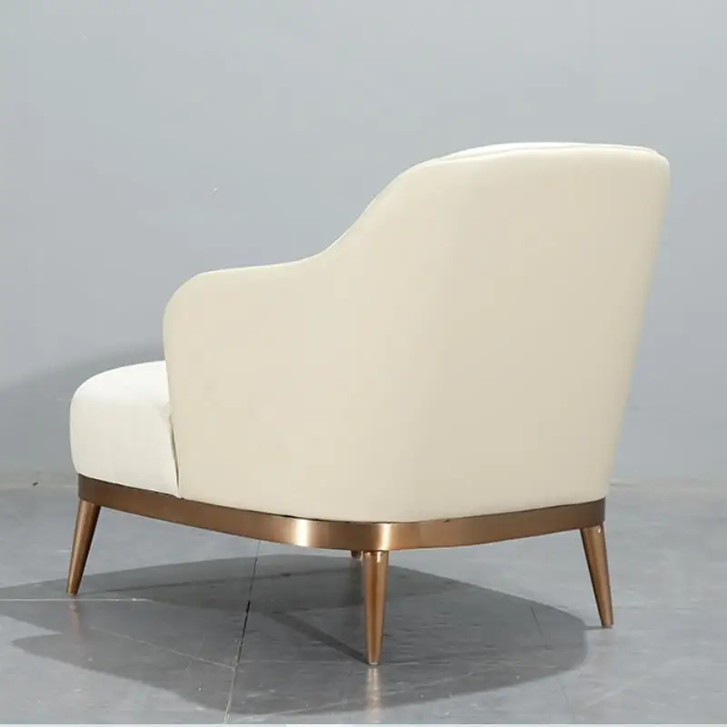 U BEST Золотая основа серый/белый бархатный стул для отдыха лобби современный