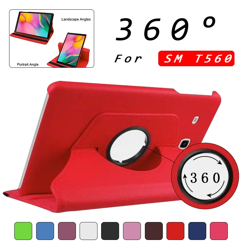 360 RotatingCover для samsung Galaxy Tab E 9," SM T560 T561 кожаный чехол для планшета с подставкой для samsung Galaxy Tab E Чехол+ пленка