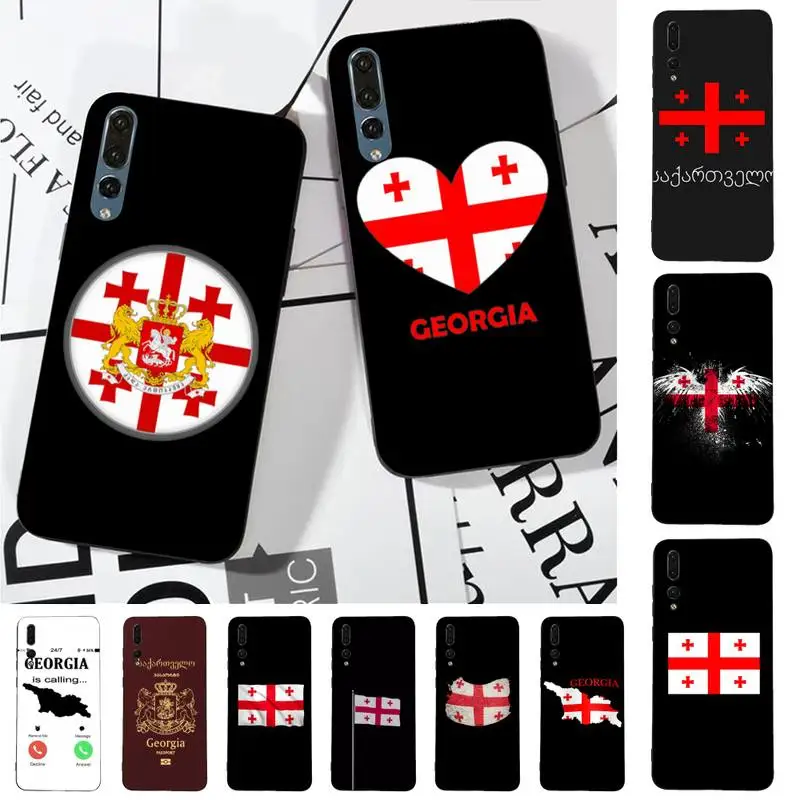 

Georgia Flag Phone Case for Huawei P30 40 20 10 8 9 lite pro plus Psmart2019