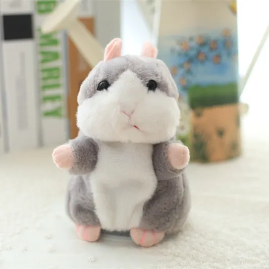 Говорящая Мышка для хомяка плюшевая игрушка домашних животных популярная Милая