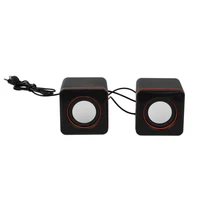 mini portable plastic wired usb audio rectangular music player speaker for iphone for ipad mp3 mp4 laptop pc computer