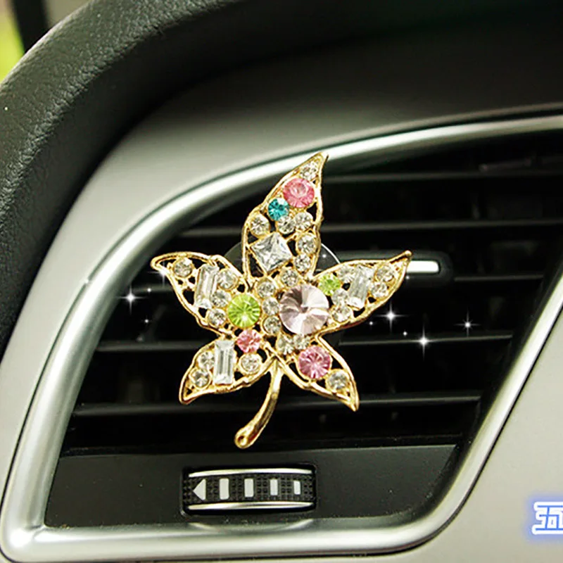 Cute cartoon ballet girl diamond flower car perfume clip air conditioner vent deodorant aromatherapy pearl jewelry for women | Автомобили